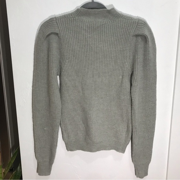 Stitch and Knot gray long sleeve pullover mock turtleneck sweater - Picture 3 of 6